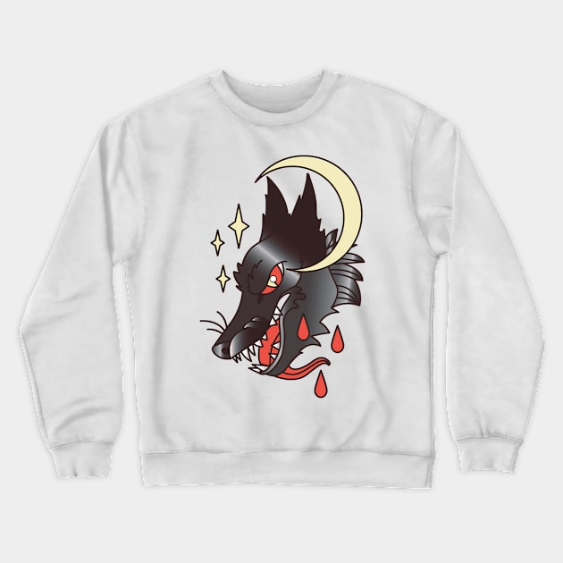 Midnight Crewneck Sweatshirt by Crowtesque